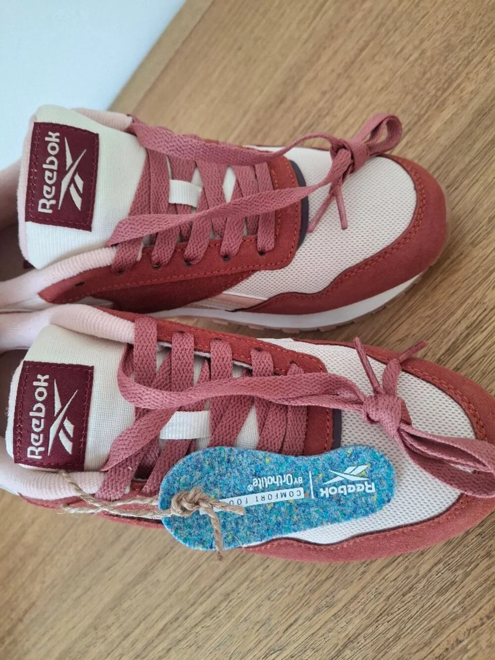 (New) Reebok‎ – Harman Run Double Retro Suede Sneakers (Alabaster) – Women's 7.5